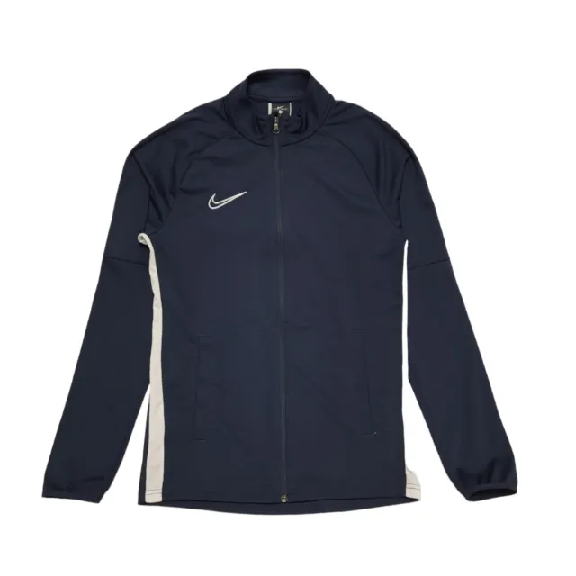 Giacca top tuta sportiva Nike Dri-Fit blu navy con cerniera uomo Regno Unito piccola BB261
