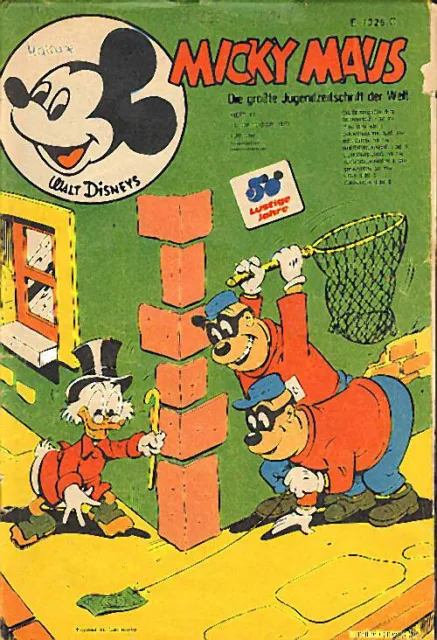 Micky Maus Nr 41 Ehapa Verlag 1973 Disney