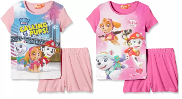 Paw Patrol SKYE Pigiama maglietta Manica corta pantaloncini cotone bimba 4-8anni