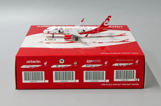 JC Wings 1:400 Air Berlin Airbus A320-200 'Flying Home for Christmas' D-ABNM