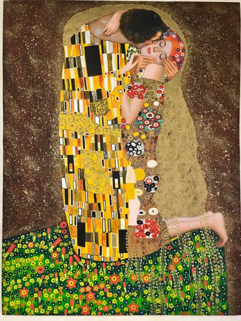 IL BACIO DI Gustav Klimt, falso d'autore grandi dimensioni cm166x