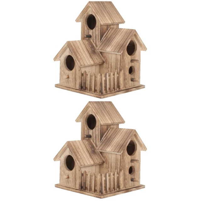 2x Vogel Vogel Holz Vogel Für Papagei Vogel Sittich Nesting