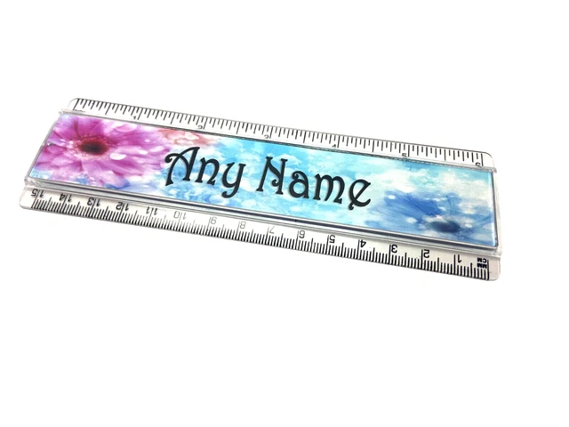 Back To Back Ruler BACK TO SCHOOL ruler - Double sided - 15cm - Any Name - School Office ...