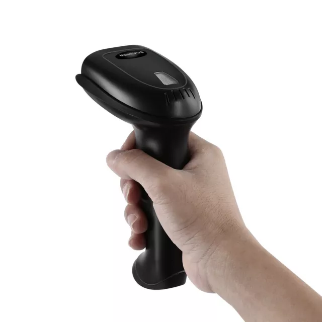 Bluetooth Wireless 2D QR Barcode Scanner with Folding Stand USB Charging Cradle