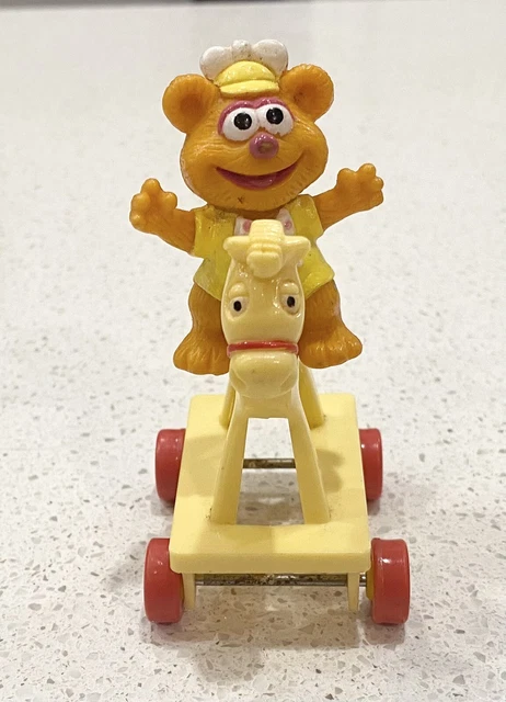 Vintage Muppet Babies Fozzie Bear 1986 PVC Figure McDonalds Toy Used ** RARE **