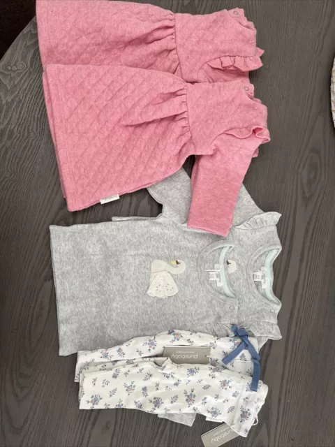 Twin Girls Baby Size 000 0-3 Months Clothes Clothing Mixed Bundle PureBaby BNWT
