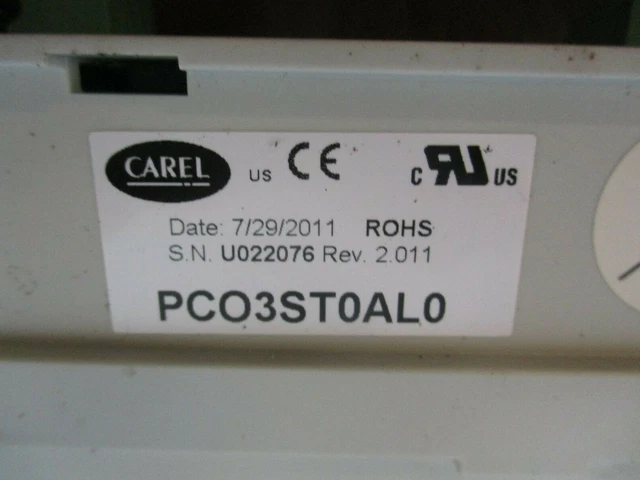 CAREL STULZ E² Microprocessor Controller PCO3ST0AL0 Rev. 2.011 24V Used ...