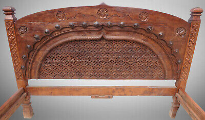 Antique Very Large Double Bed Antique Double Bed Swat Valley WL/A 9