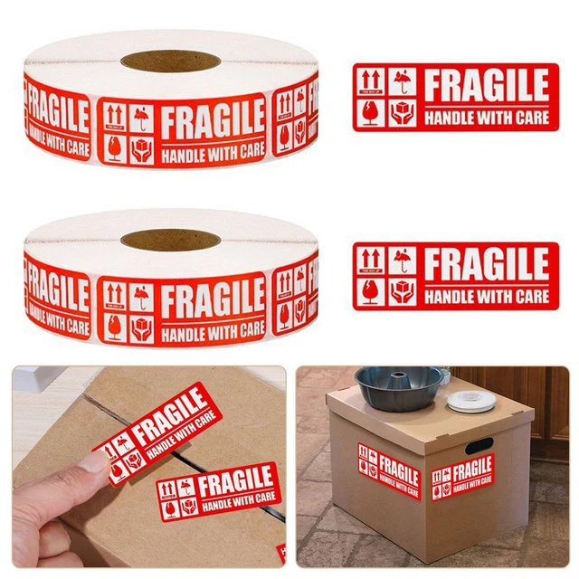EXPRESS LABEL FRAGILE Warning Sticker Handle With Care Keep Special Tag ...