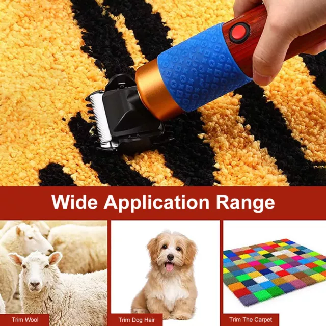 Electric Carpet Clipper For Rug Tufting Low Noise Speed Adjustable Carving Tool