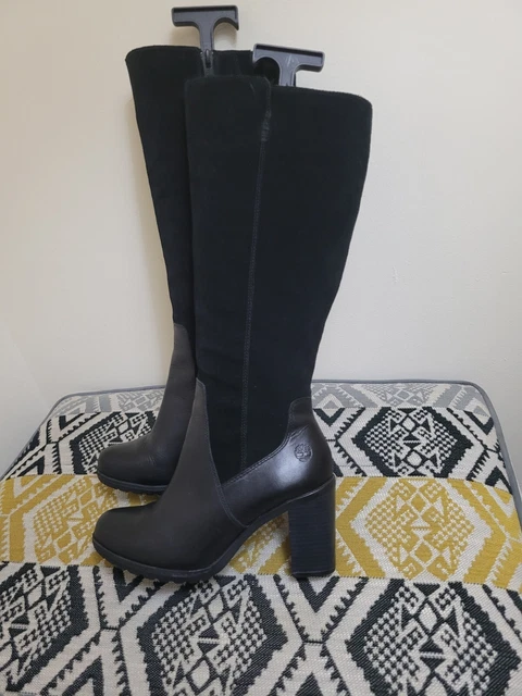 WOMENS TIMBERLAND LINWOOD Tall Knee High Heeled Boots size 5.5