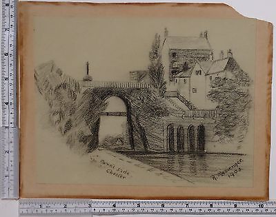 1903 DAT Sign e Original Dessin Par R Messager Canal 1903 DAT Sign e Original Dessin Par R Messager Canal