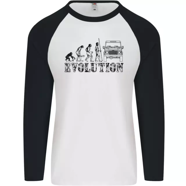 4x4 Evolución Fuera de Carretera Road Conducción Hombres L/S Béisbol Camiseta