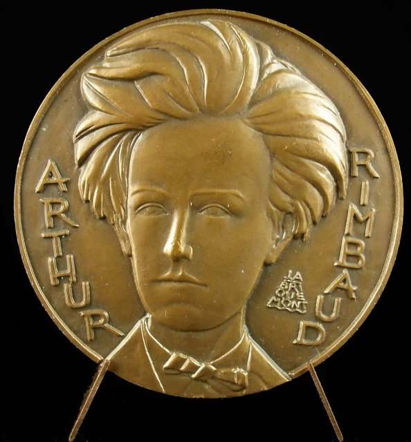MÉDAILLE ARTHUR RIMBAUD ce passant considérable poète Symbole révolte ...