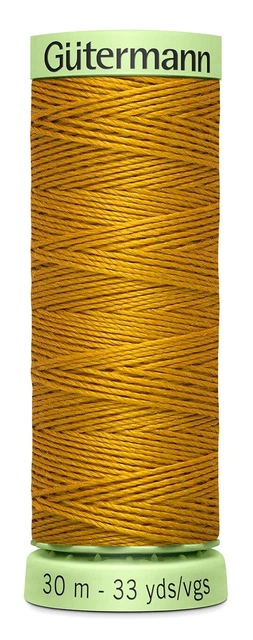 Paquete de 6 hilos de alta resistencia Gutermann Topstitch 33 yardas topacio -30H-870