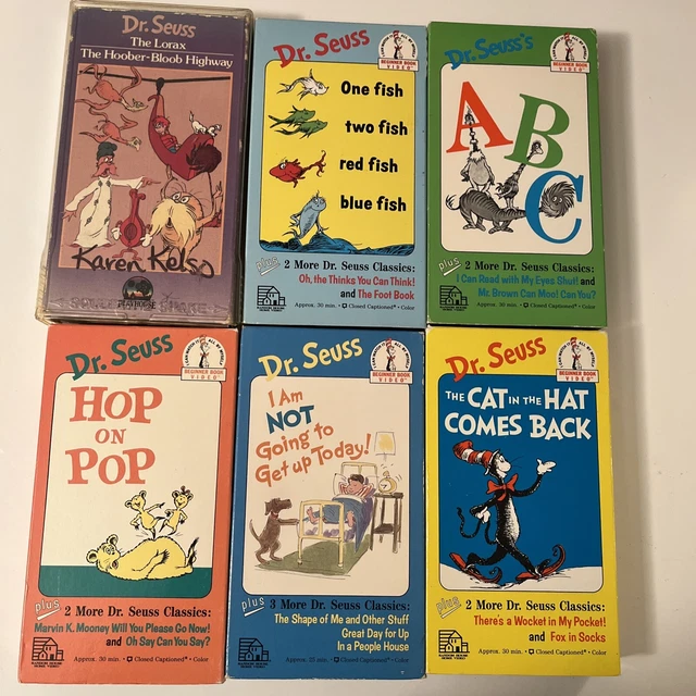 Lot Of 5 Dr Seuss Beginner Book Video Vhs Tapes Hop O vrogue.co