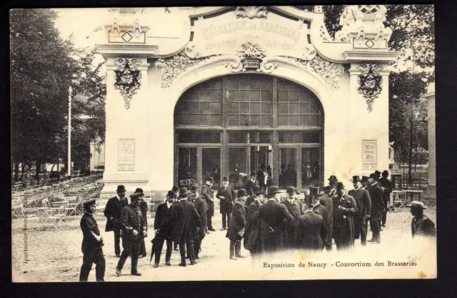 BRASSERIE théme LA BIERE NANCY exposition 1909, Consortium des brasseries N°3