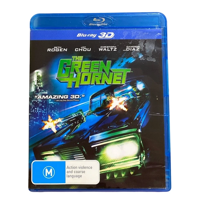 THE GREEN HORNET Blu-ray 3D Movie Seth Rogen Action Comedy M Sony Reg ...