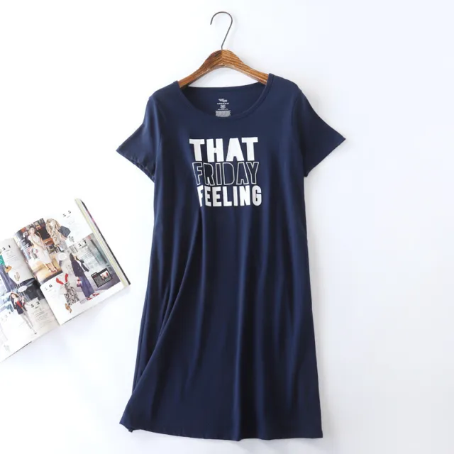 Casual Nights Women's Cotton Short Sleeve Nightgown Sleep Shirt Dress Gown 6-24