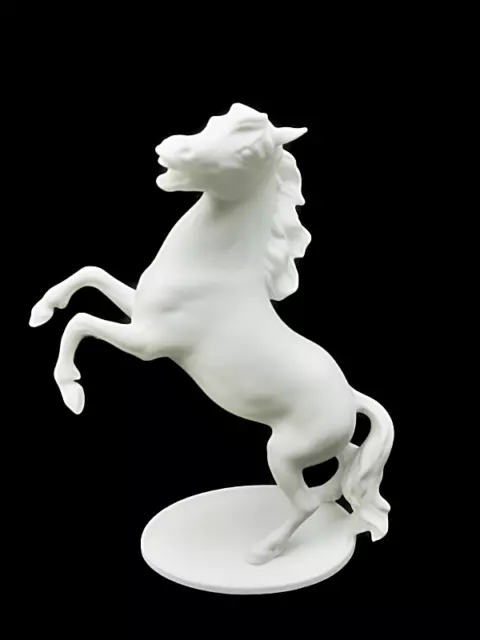 AK Kaiser - Porzellan Figur Aufsteigender Hengst Pferd  Bochmann Bisquit 424