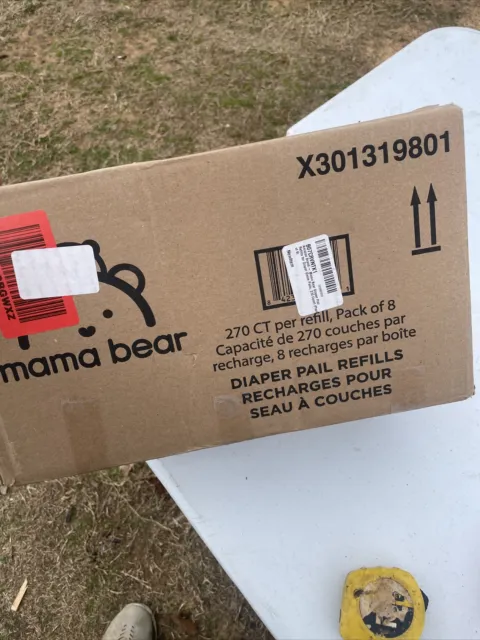 Mama Bear Diaper Pail Refill 8 Packs of 270 For Diaper Genie 2160 Total NEW