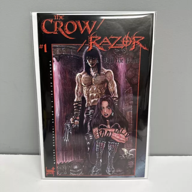 CROW / RAZOR Kill The Pain 1 James O’Barr Movie Rare Goth Horror