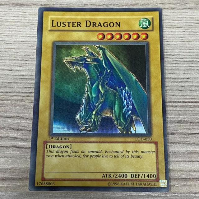 Yu-Gi-Oh! Luster Dragon 1St Edition Lod-050 1996 Tcg Card Game Yugioh