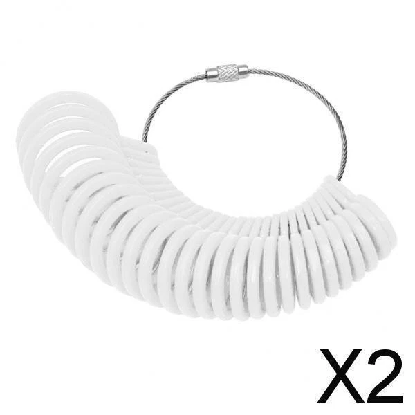 2X  Sizer Standard Schmuck Messwerkzeug 27 Stück US 0 13 UK Größe