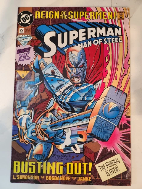 Superman: The Man of Steel #22 (1993 DC COMICS) REIGN OF SUPERMEN!!