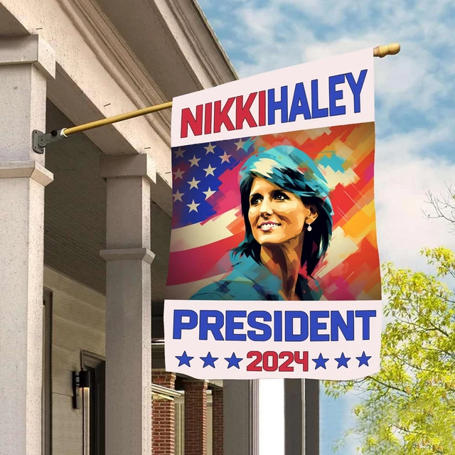 NIKKI HALEY 2024 Flag US President NIKKI HALEY Campaign Merch 2024