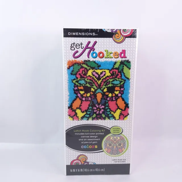 Dimensions Get Hooked Latch hook kit Owl