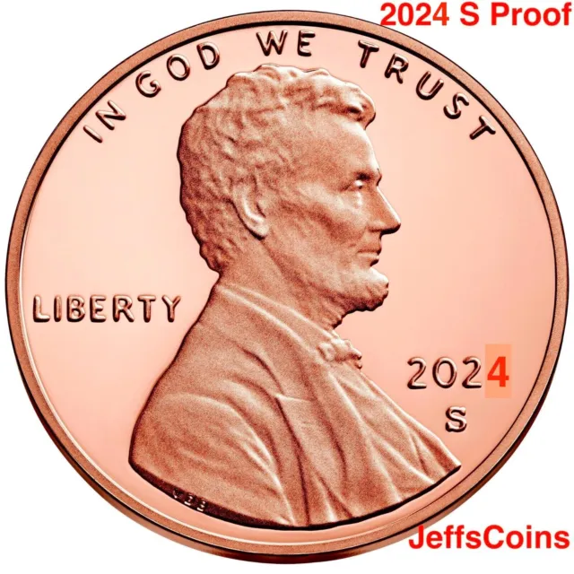 2024 S Lincoln Shield Cent Proof 1¢ New Penny US Mint Proof Set Early InStock