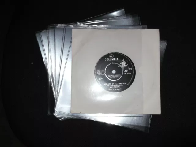 Premium 12 PVC Record Sleeves Vinyl LP Covers Thumb Cut Heavyweight 180mu  NEW