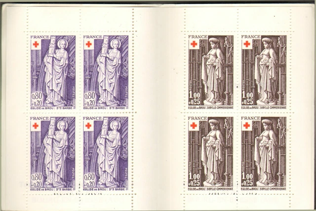 Carnet De Timbres Croix-Rouge Francaise 1976