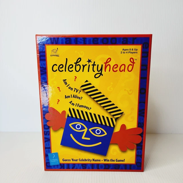 CELEBRITY HEAD BOARD Game 2003 University Games Retro 34.90 PicClick AU