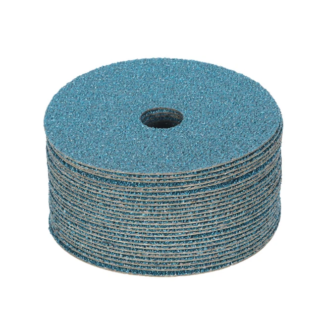 Pack 25 5" x 7/8" Zirconia Resin Fiber Disc Grinding and Sanding Discs 24 Grit