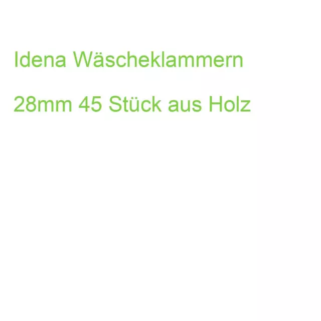 Idena Deko-Klammern 28mm 45 Stück aus Holz (4002372313548) (HFX-202010S)