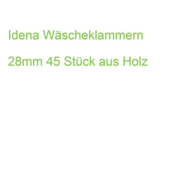 Idena Deko-Klammern 28mm 45 Stück aus Holz (4002372313548) (HFX-202010S)