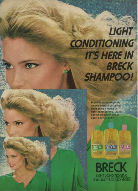 1979 Breck Shampoo Blonde Hair Care vintage print ad 70's advertisement