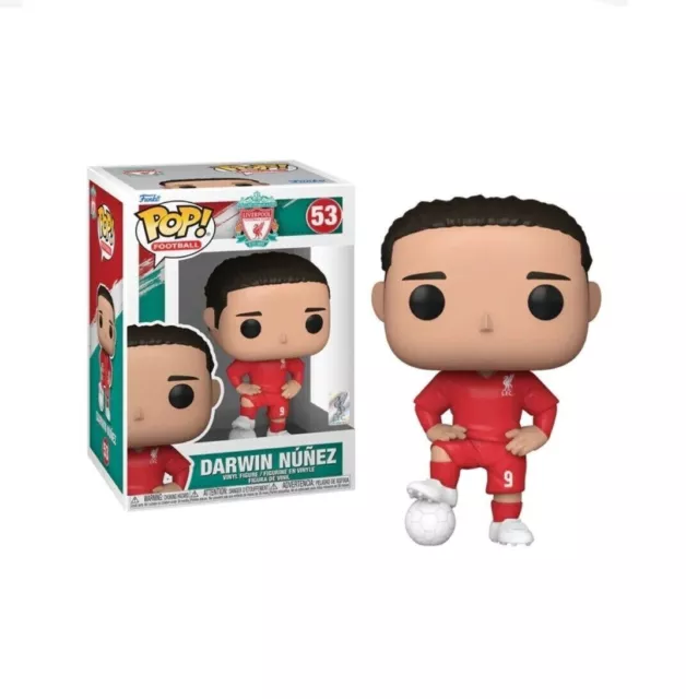 Liverpool Fc Darwin Nunez 3.75" Pop Football Vinyl Figure Funko 53 In Stock