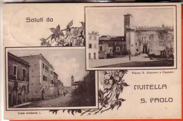 Cartolina  Civitella S. Paolo  Fp  Viaggiata 1926 Saluti 2 Vedutine Bella