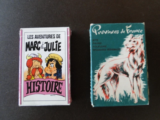 2 JEUX DES 7 Familles - Les aventures de Marc et Julie & Provinces de