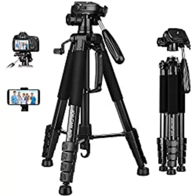 Camera Tripod For Canon Nikon, 74" Lightweight Camera Stand