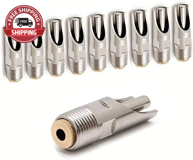 Pack of 10 Pig Waterer Hog Nipple Stainless Steel Automatic Pig Nipple Water Dri