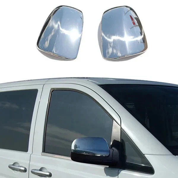 Baguettes De Seuil De Porte CARFFEE ABS Noir - 2 Pièces Pour Mercedes Vito Viano W639 Et V-Class W447