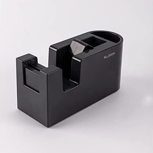 Desktop Tape Dispenser With Pen Holder Safe Tape Dispenser With Non-Slip