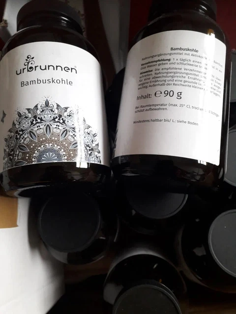 Nahrungegrenzunmittel Bambuskohle 6 Stück MHD 02/2024
