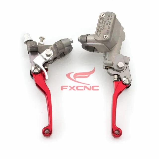 For Honda CR125R CR250R Motorcycle Brake Master Cylinder Clutch Perch Levers Kit