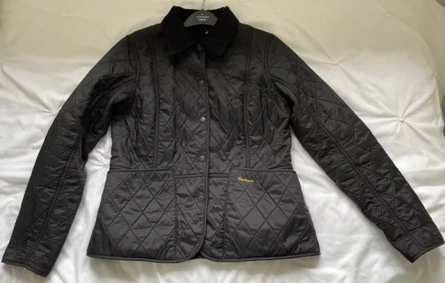 Barbour Womens Lightweight Quilted Jacket - Black - Size 12