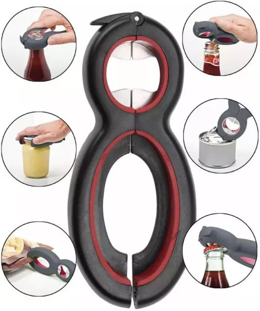 6 in 1 Multi Opener - Jars, Cans, Bottles and More - Arthritis Kitchen Aid UK